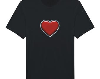 Chrome Heart Graphic Tee, Unbreakable Heart, Edgy Streetwear, Y2K Grunge Apparel