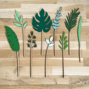 DISCOUNTED: Large Individual Wooden Flower Stems Unfinished Paint Your Own  