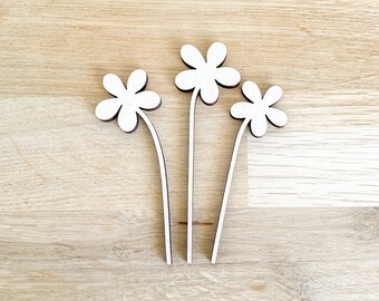 DISCOUNTED - Teeny Tiny Wooden Posy Set - Unfinished - Paint Your Own