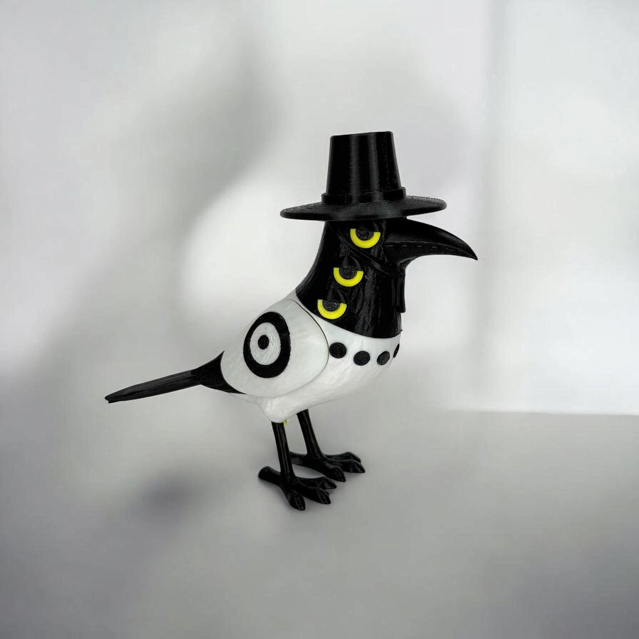 Mischief Bird Animal 3D Printed Figure | Crochet-Style Animal Collectible | Desk Decor | Animal Lover Gift — photo 1 of 8