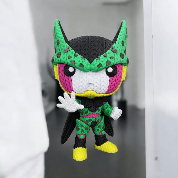 Bio Warrior Fantasy Character 3D Printed Figure | Crochet-Style Warrior Collectible | Desk Decor | Gamer Gift