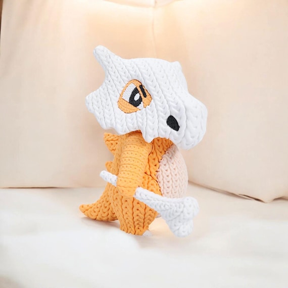 Bone Mask Creature 3D Printed Figure | Crochet-Style Creature Collectible | Shelf Collectible | Monster Fan Gift