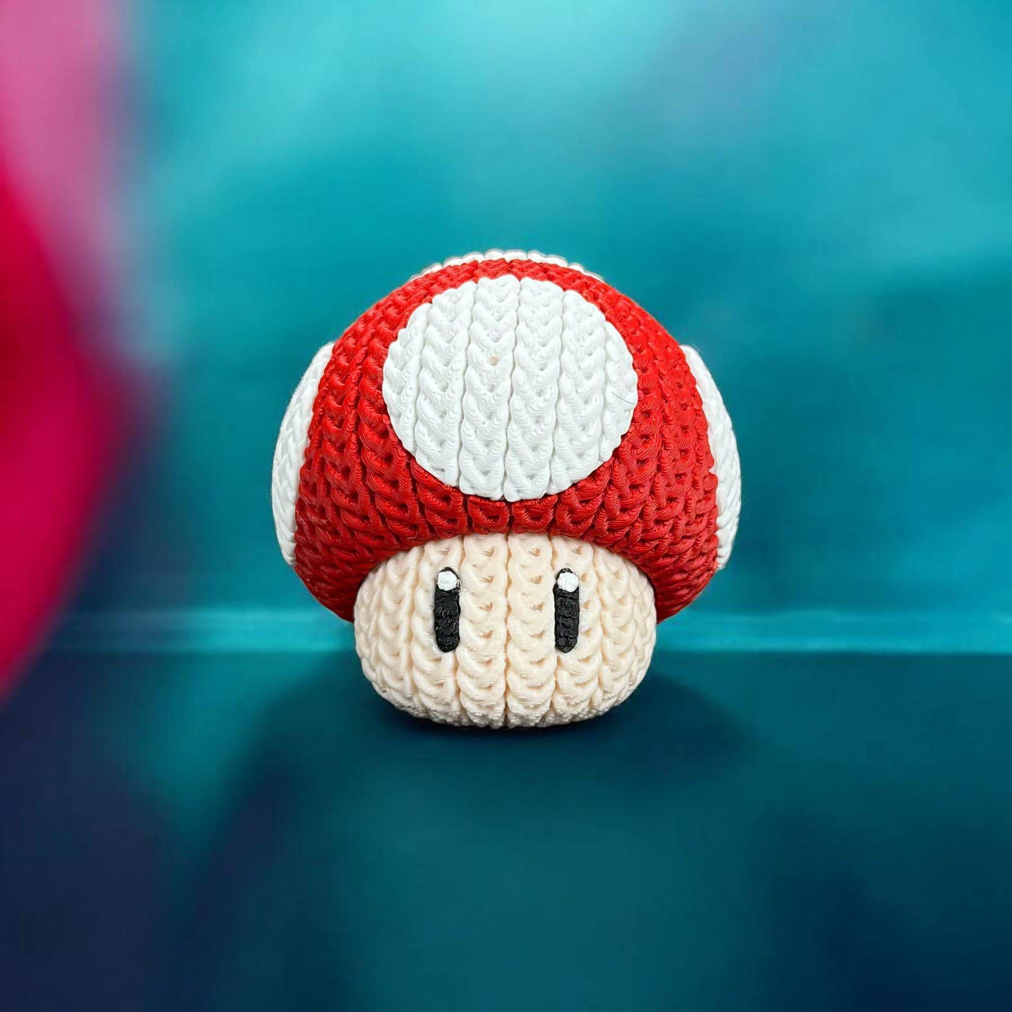 Fantasy Character Mushroom 3D Printed Figure | Crochet-Style Character Collectible | Shelf Collectible | Collector Gift — photo 1 of 7
