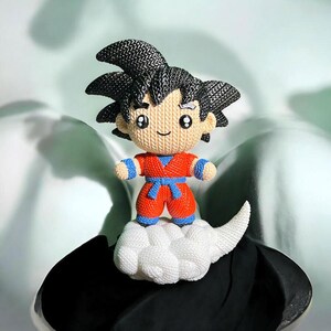 Anime Warrior Fantasy Character 3D Printed Figure | Crochet-Style Warrior Collectible | Desk Decor | Gamer Gift