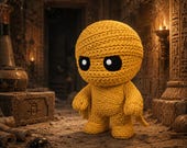 Mummy Figurine, 3D Printed Knitted-Style Halloween Decor, Cute Spooky Monster, Shelf and Desk Collectible — photo 10 of 20