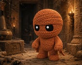 Mummy Figurine, 3D Printed Knitted-Style Halloween Decor, Cute Spooky Monster, Shelf and Desk Collectible — photo 9 of 20