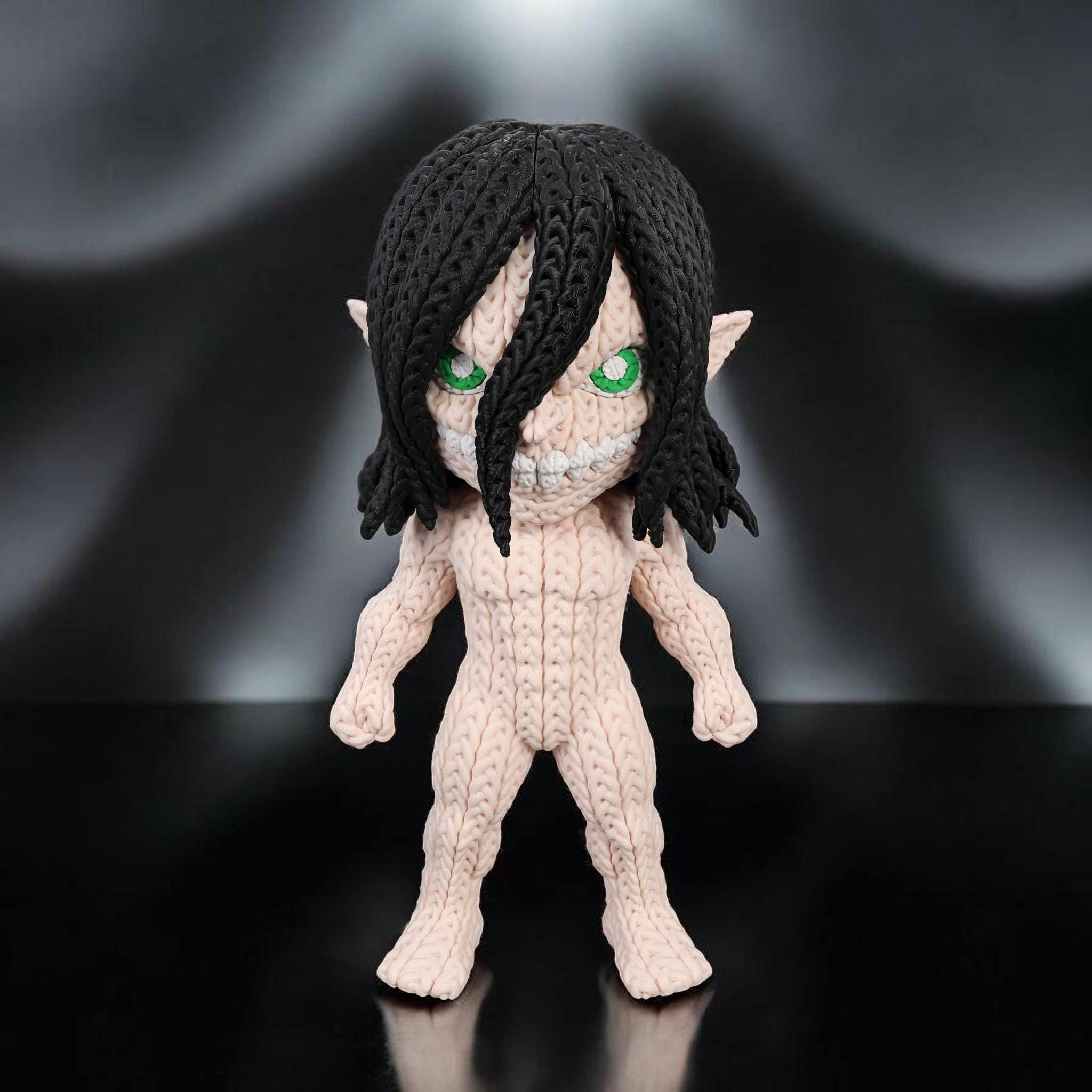 Giant Warrior Fantasy Character 3D Printed Figure | Crochet-Style Warrior Collectible | Shelf Collectible | Gamer Gift — photo 1 of 11