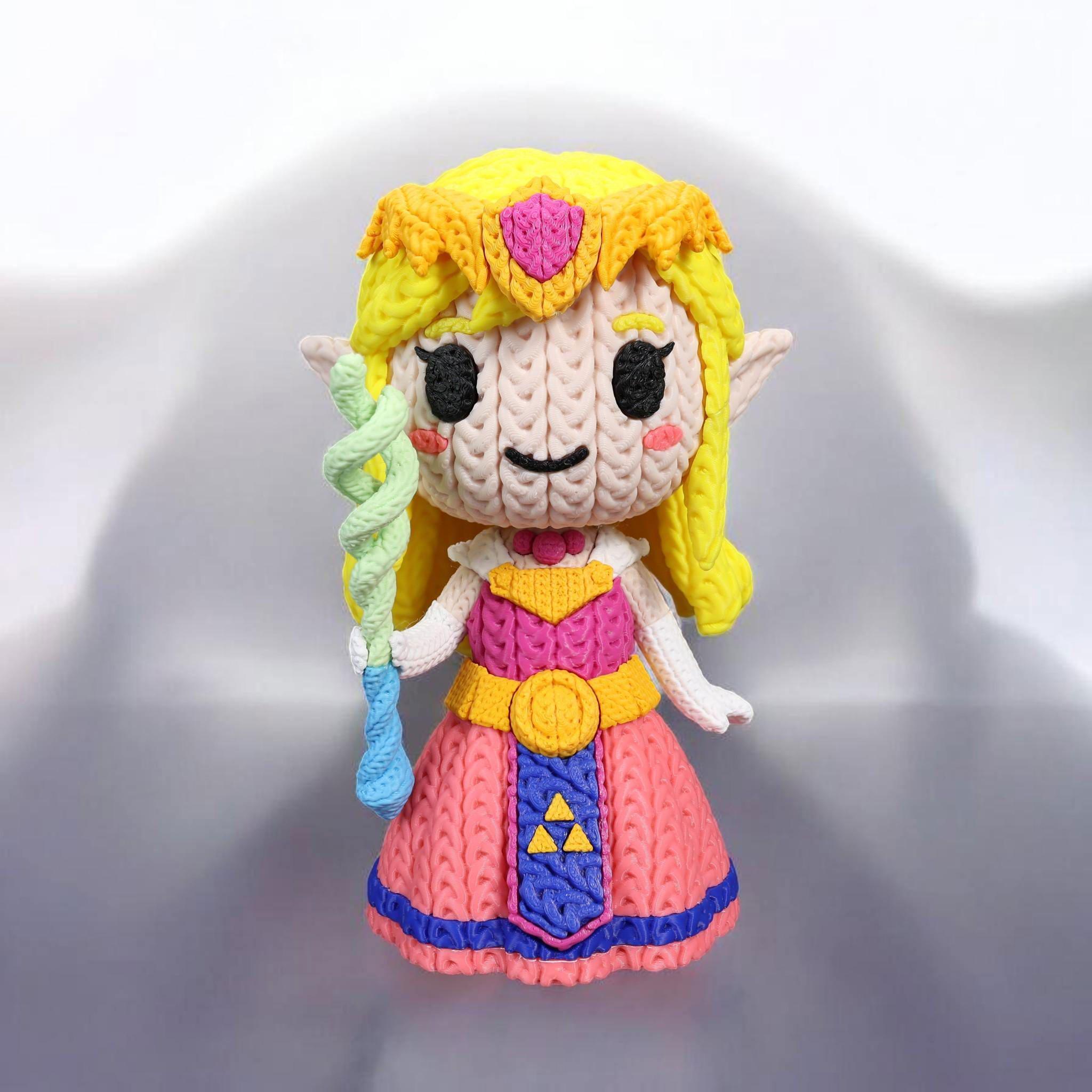 Fantasy Princess 3D Printed Figure | Crochet-Style Character Collectible | Gaming Room Decor | Collector Gift — photo 1 of 8