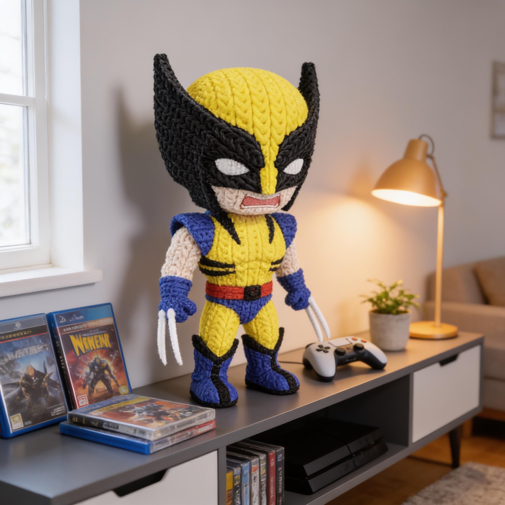 Clawed Hero Fantasy Character 3D Printed Figure | Crochet-Style Warrior Collectible | Shelf Collectible | Gamer Gift — photo 1 of 13