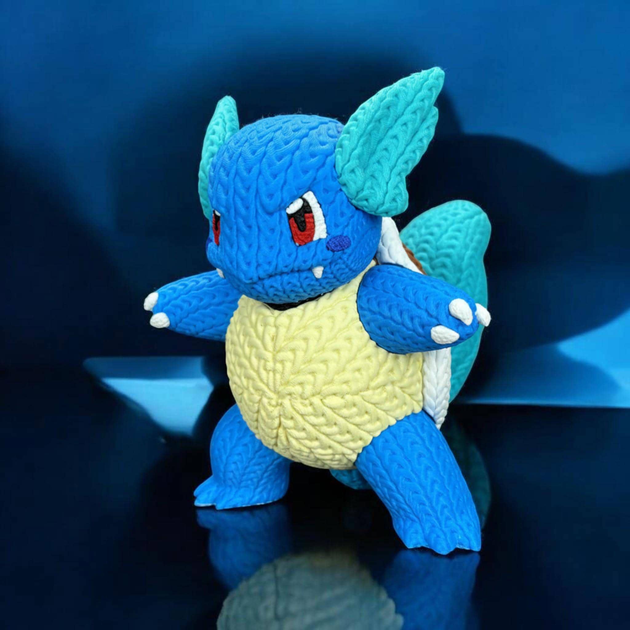 Water Turtle Animal 3D Printed Figure | Crochet-Style Animal Collectible | Gaming Room Decor | Animal Lover Gift — photo 1 of 6
