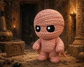 Mummy Figurine, 3D Printed Knitted-Style Halloween Decor, Cute Spooky Monster, Shelf and Desk Collectible — photo 11 of 20