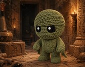 Mummy Figurine, 3D Printed Knitted-Style Halloween Decor, Cute Spooky Monster, Shelf and Desk Collectible — photo 16 of 20