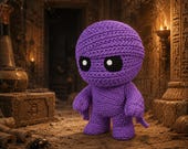 Mummy Figurine, 3D Printed Knitted-Style Halloween Decor, Cute Spooky Monster, Shelf and Desk Collectible — photo 13 of 20
