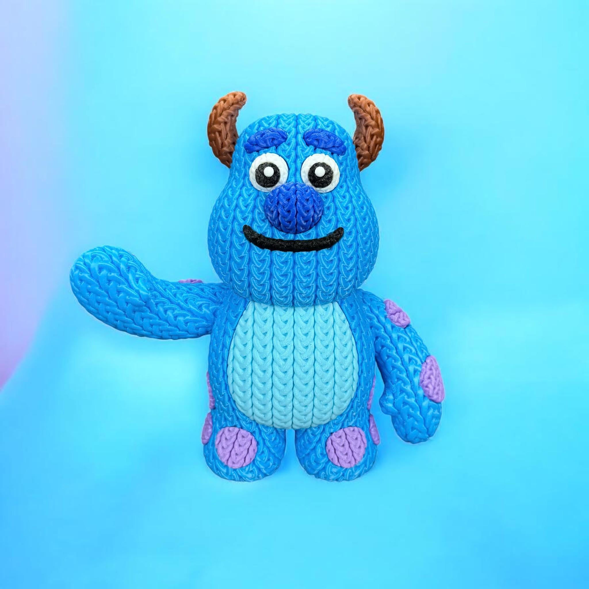 Monster Guardian Fantasy Character 3D Printed Figure | Crochet-Style Creature Collectible | Office Decor | Monster Fan Gift — photo 1 of 10