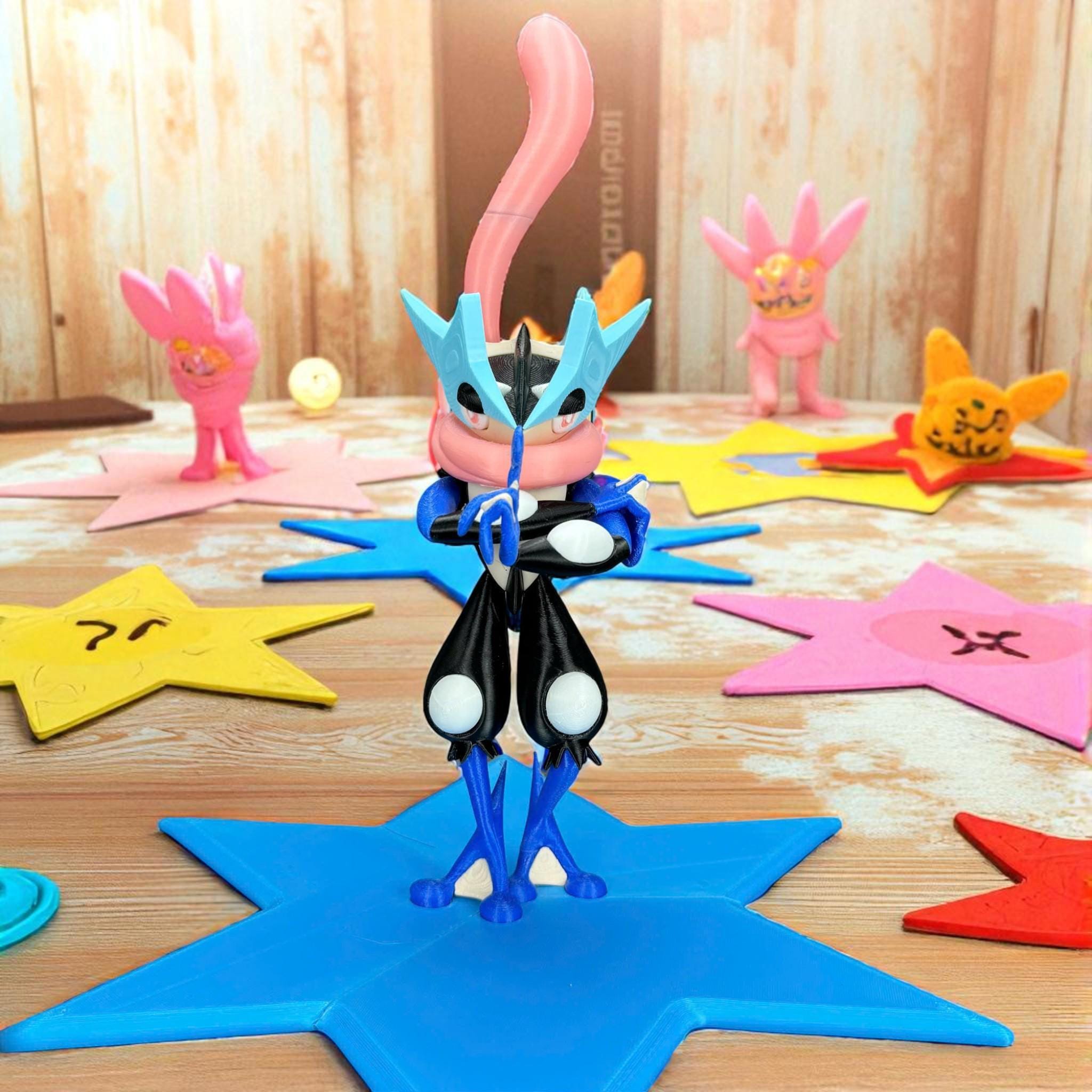 Ninja Fantasy Character 3D Printed Figure | Crochet-Style Warrior Collectible | Gaming Room Decor | Gamer Gift — photo 1 of 11