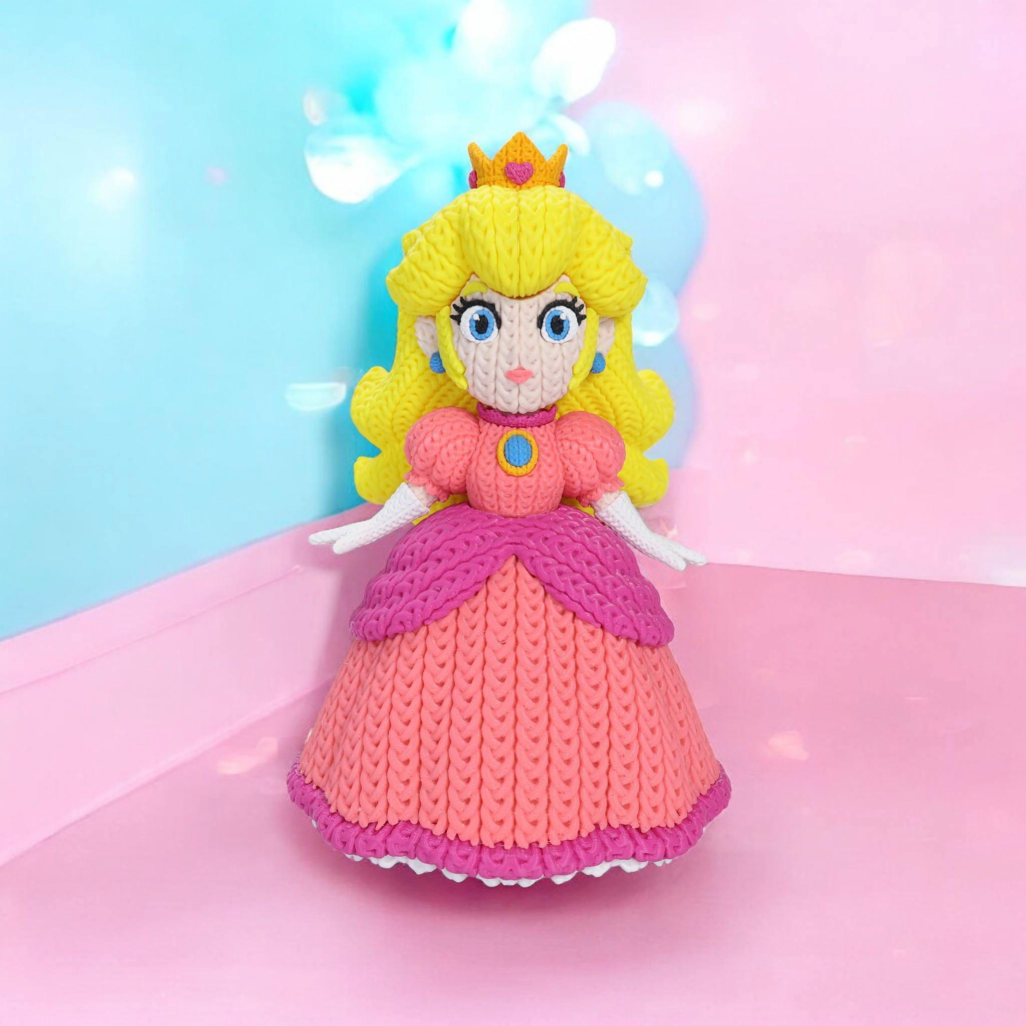 Royal Princess 3D Printed Figure | Crochet-Style Character Collectible | Desk Decor | Collector Gift — photo 1 of 11