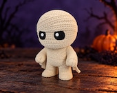 Mummy Figurine, 3D Printed Knitted-Style Halloween Decor, Cute Spooky Monster, Shelf and Desk Collectible — photo 1 of 20