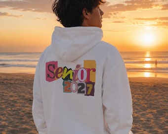 Senior hoodie, High School Graduation t-shirt, Class of 2027, College Senior Gift, back toSchool Shirt, Y2K Senior top, Graduation Tee, 2027