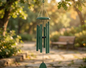 Outdoor Wind Chime 26 Inch, Deep Tone Aluminum Wind Chimes, Garden Patio Porch Decor, Memorial Sympathy Wind Chime Gift