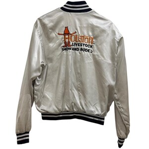 Veste De Rodéo Vintage 1986 - Houston Livestock Show And Rodeo (satinée)