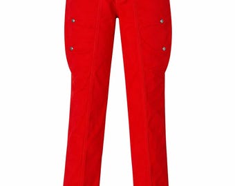 Jeansy Vintage Rocky Mountain Red Western z wysokim stanem, z panelem zatrzaskowym, lata 80., USA, 27x36