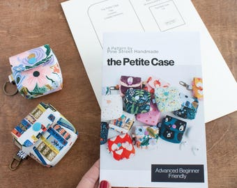 the Petite Case Sewing Pattern, Small Pouch Pattern Booklet, Printed Sewing Pattern and Template