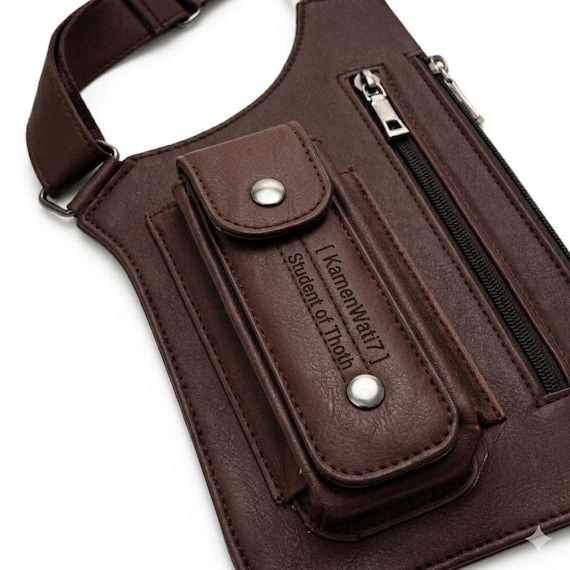 Leather Shoulder Holster Bag, Men's Anti-theft Underarm Wallet