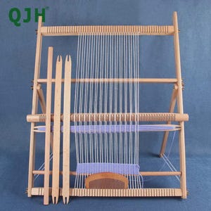 Kit de telar de madera de haya, marco para tapices para principiantes, máquina para hacer alfombras DIY