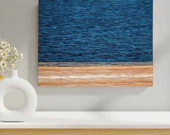 Handmade Canvas Wall Decor| Tideline: 16x20