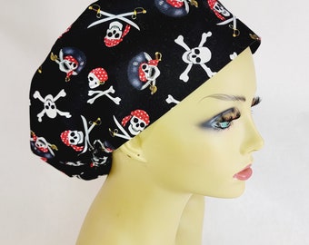 Halloween, Women Scrub Hat, Surgical Cap, Día de Los Muertos Scrub Hat, USA Made