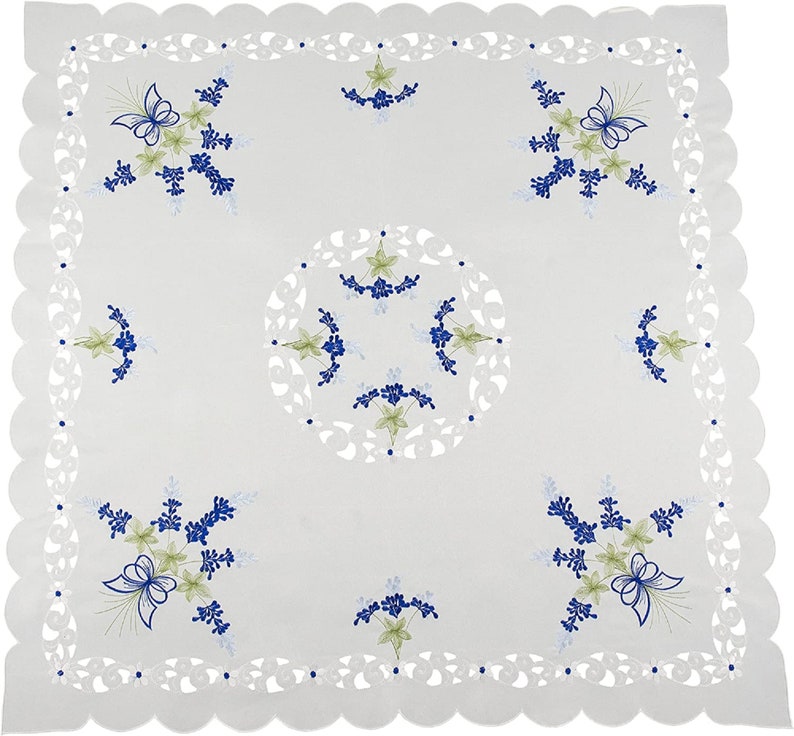 Beautiful Blue Bonnet Table Linens Doilies/Runners/Table Toppers, Fireplace Mantle Scarfs and Window Valances image 7