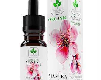 100% Pure New Zealand Manuka Oil | High-Triketone Essential Oil The "East Cape" Botanical Gold for Skin, Scalp, & Nail Rituals 0.34oz / 10ml