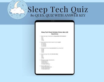 oefenexamen slaaptechniek met 80 vragen | RPSGT-studiegids | Polysomnografiequiz met antwoordsleutel en uitleg