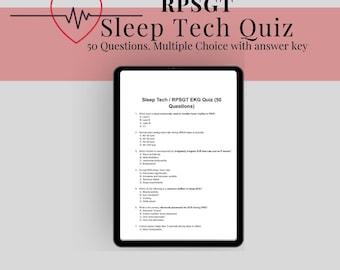 RPSGT ECG-quiz slaaptechnologie | Oefenvragen polysomnografie (pdf-download)