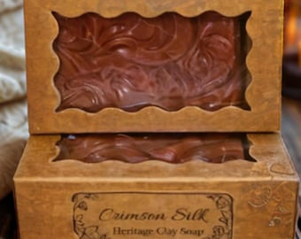 Crimson Silk Goat Milk Soap | Pomegranate Scented, Moisturizing for Dry Skin