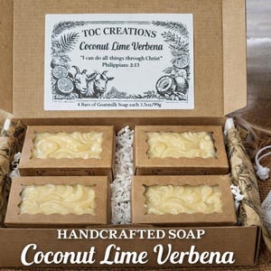 Custom Goat Milk Soap Gift Set – Choose Scent & Clay, 4 Bars (Handmade Spa Box)