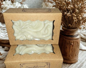 Sandalwood Clay Soap | Warm Earthy Artisan Bar, Spa Cleanse