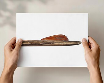 珍しいビンテージアンティーク木製歩道スケートボードサーフボード