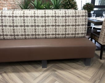 Custom Button-Vinyl Restaurant Booth – Commercial Banquette Seating Made to Order