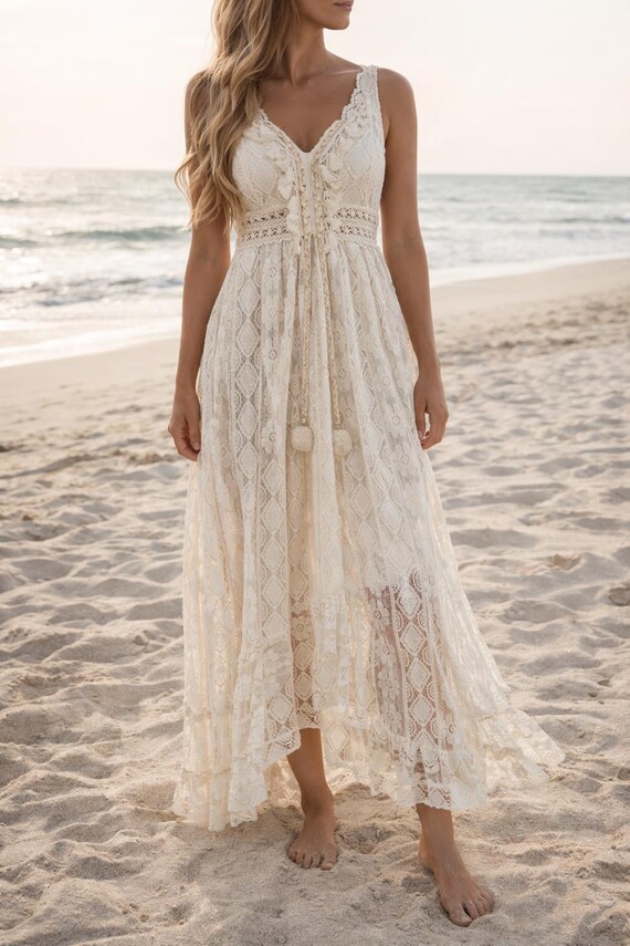 Boho Flowy Midi Dress | Dress For Summer