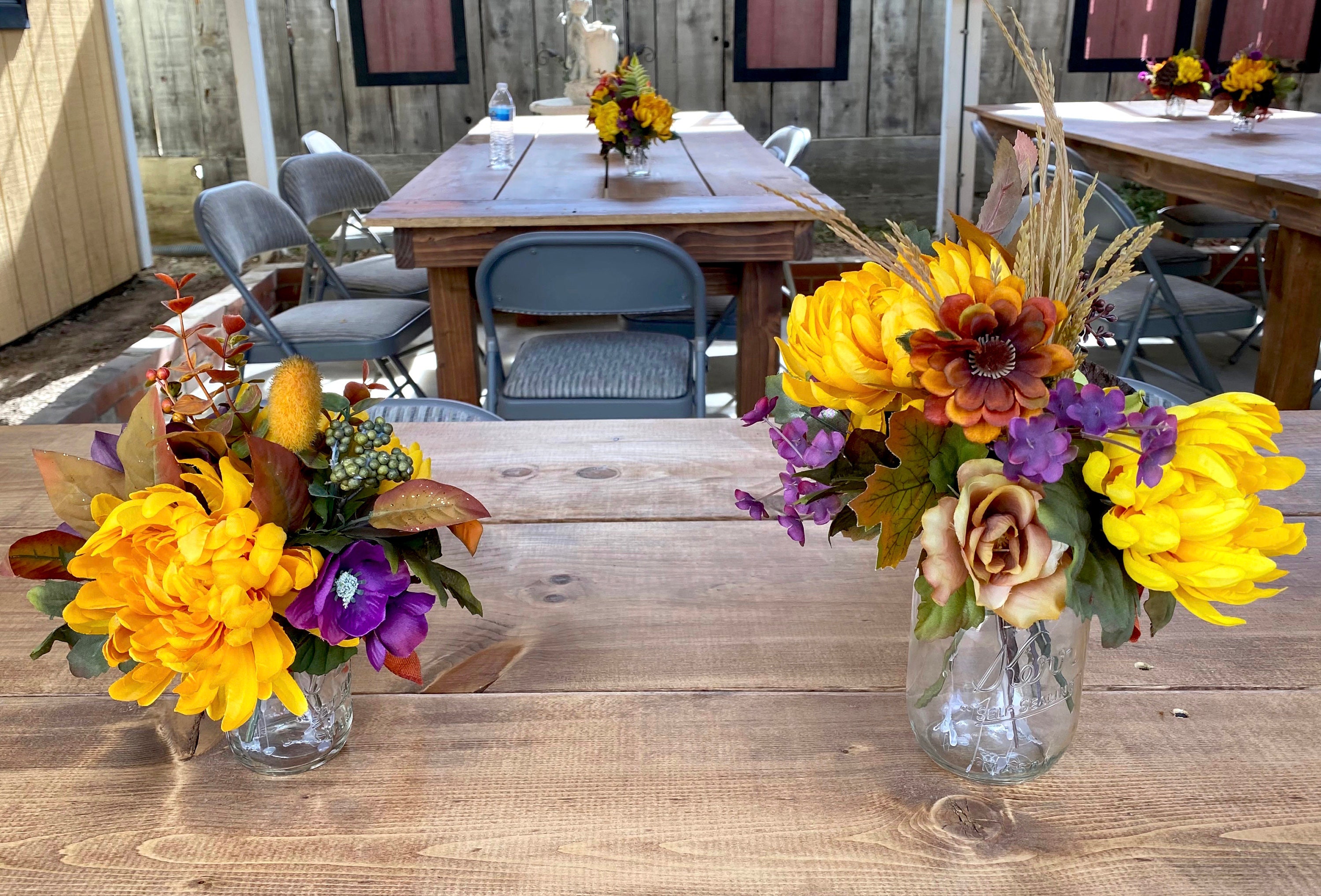 Autumn Flower Arrangement / Floral Centerpiece / Fall Decorating
