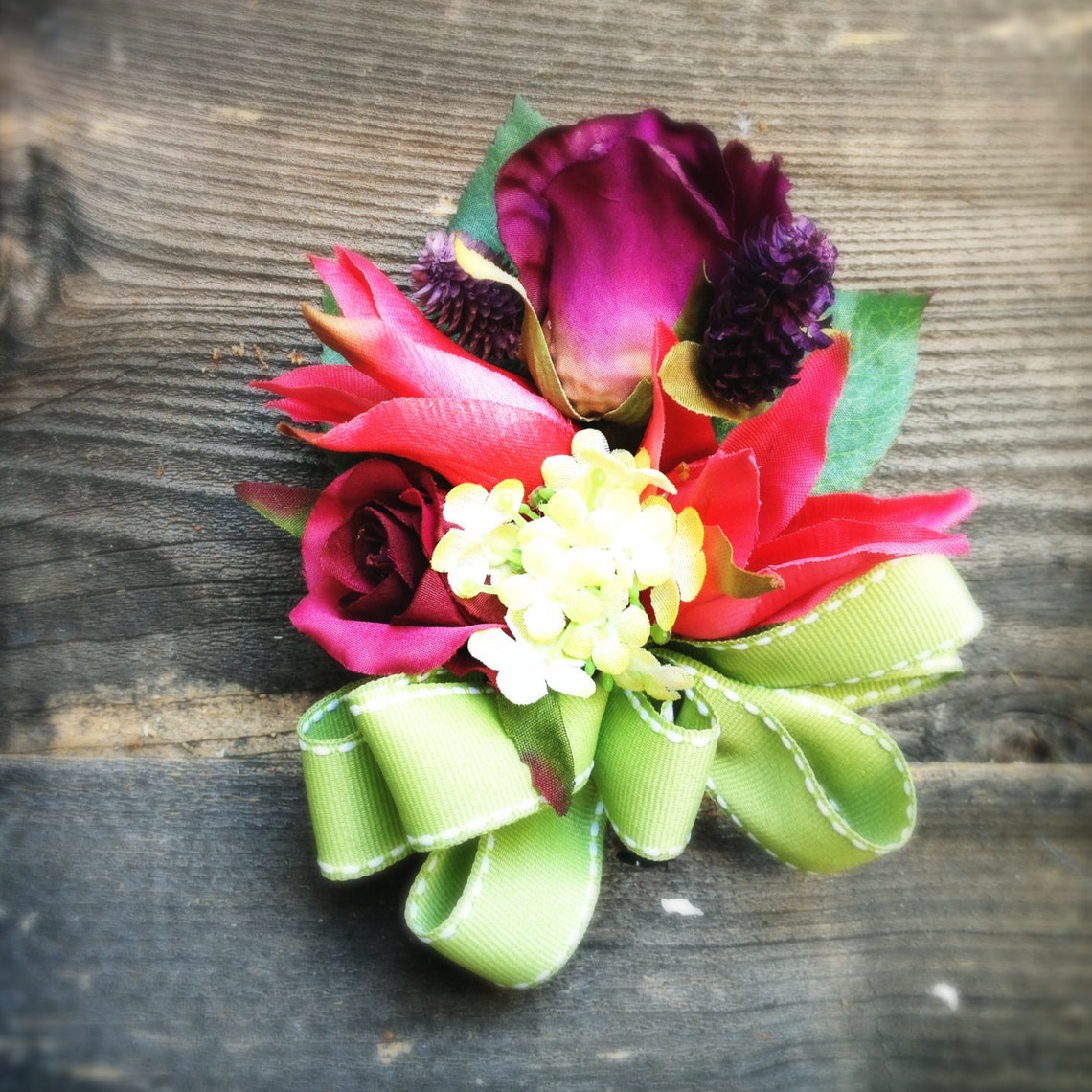 Custom Silk Wedding Flowers Package Bridal Bouquet, Bridesmaid