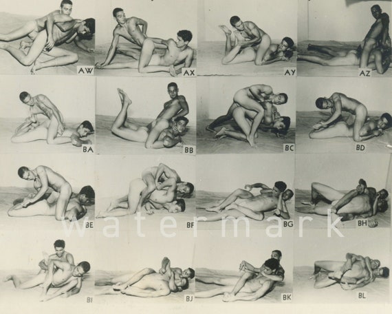 50s Male Porn - 50s Gay Soft Porn Proofsheet Meyer. Reprinted on Kodak - Etsy Finland
