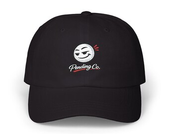 Winking Smiley Pending Co. Logo Classic Dad Cap | Embroidered Baseball Hat