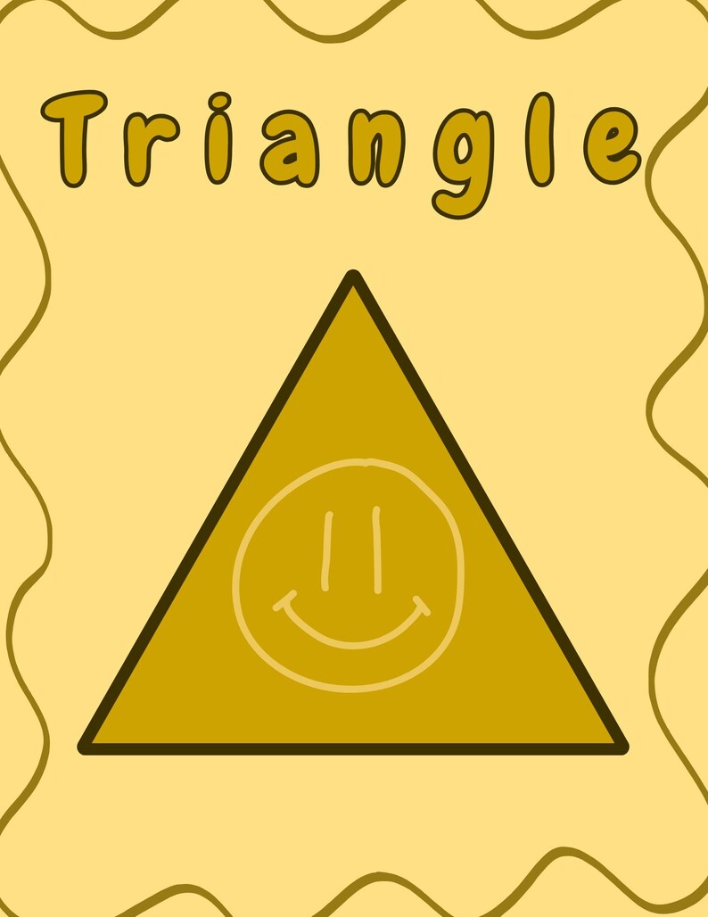 Preschool Triangle Poster | Printable Shape Chart for Classroom Decor ...