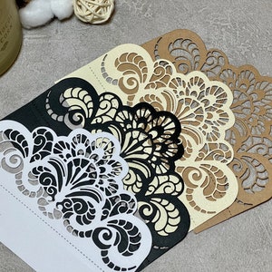 Set di 4 fustelle di carta per bordi per album, pagine di album, artigianato, creazione di biglietti, arte alterata, tecniche miste, abbellimenti di carta, decorazioni per biglietti