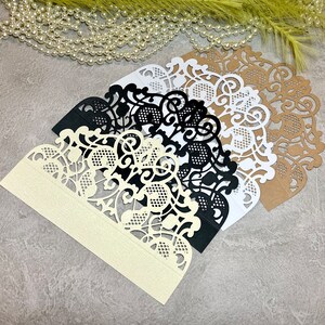 Juego de 4 troqueles de papel con borde para álbumes, páginas de álbumes de recortes, manualidades, fabricación de tarjetas, arte alterado, técnicas mixtas, adornos de papel y adornos para tarjetas