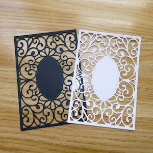 4 piezas de marcos troquelados de papel, páginas de álbumes de recortes, manualidades en papel, creación de tarjetas, arte alterado, técnicas mixtas, adornos de papel, adornos para tarjetas