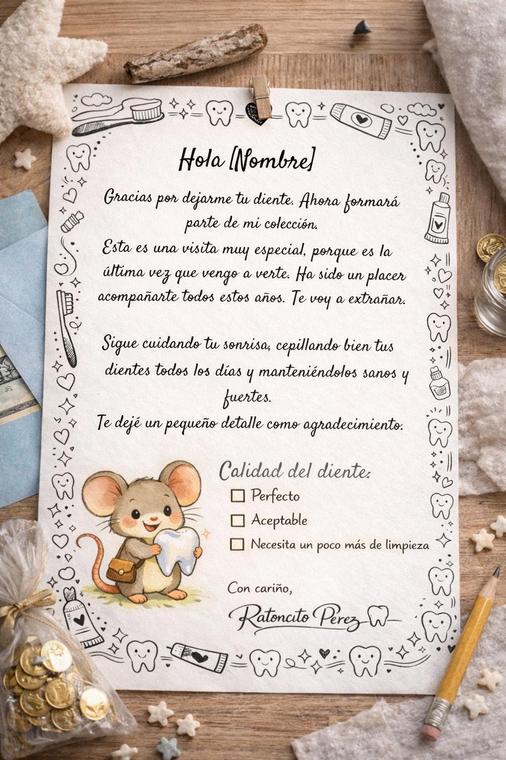 Ratoncito Perez Letter - Etsy