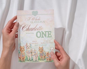 Una invitación de cumpleaños muy divertida con una llama